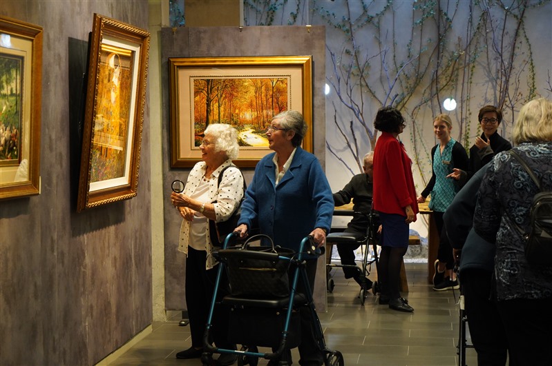 101yearold Centenarian Amazed by the Magnificence of Embroidery