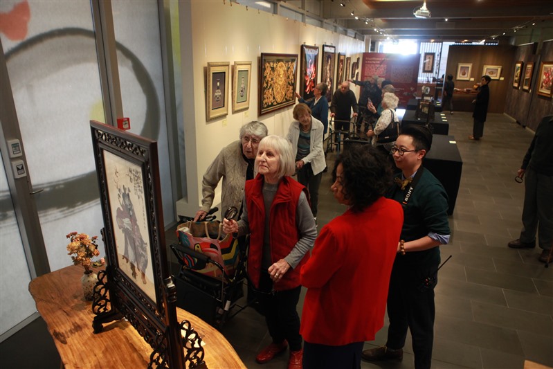 101yearold Centenarian Amazed by the Magnificence of Embroidery